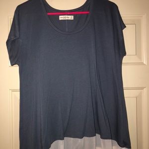 blue abercrombie tee
